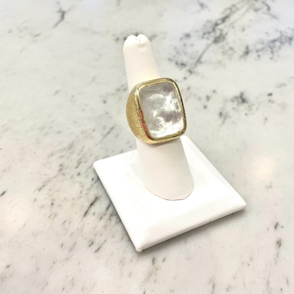 Gold Statement Ring - image 1